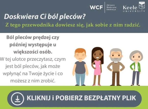 Okładka poradnika: Ból pleców